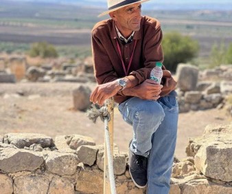 Our guide Mjid in Volubilis